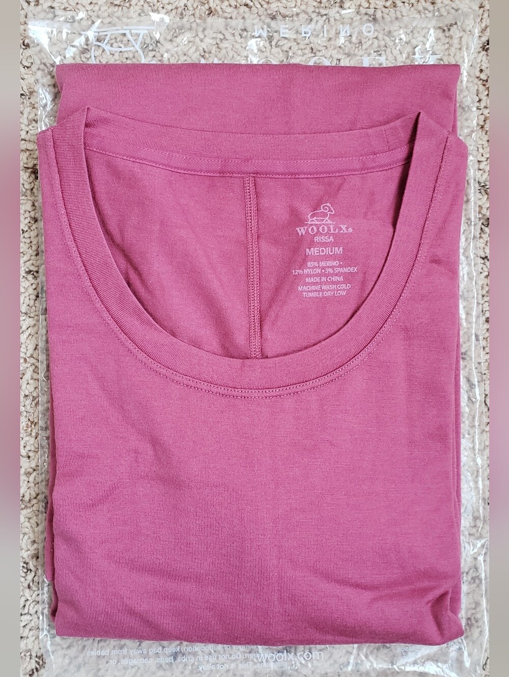 Woolx Women's Rissa Aline Dress in Mesa Rose Mauve Pink